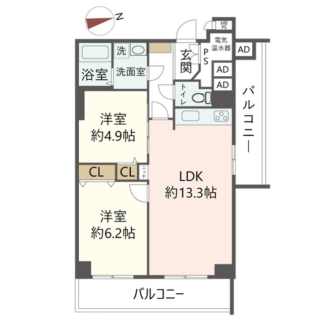 物件の間取り画像