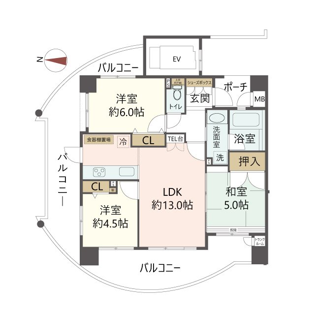 物件の間取り画像
