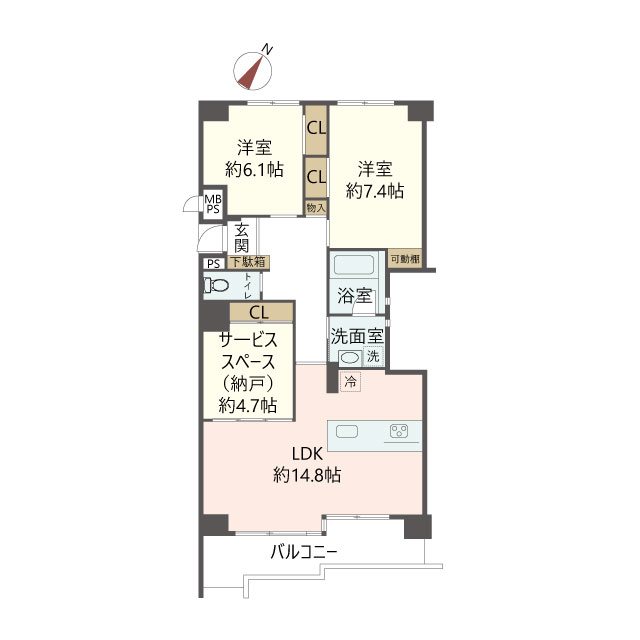 物件の間取り画像