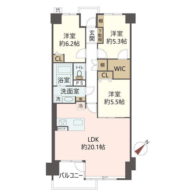 物件の間取り画像