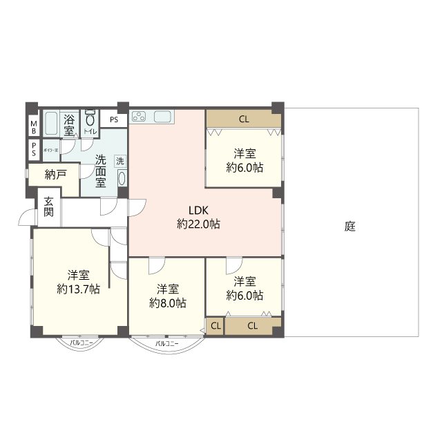 物件の間取り画像