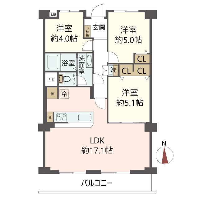 物件の間取り画像