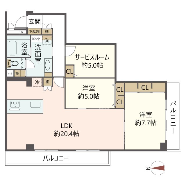 物件の間取り画像