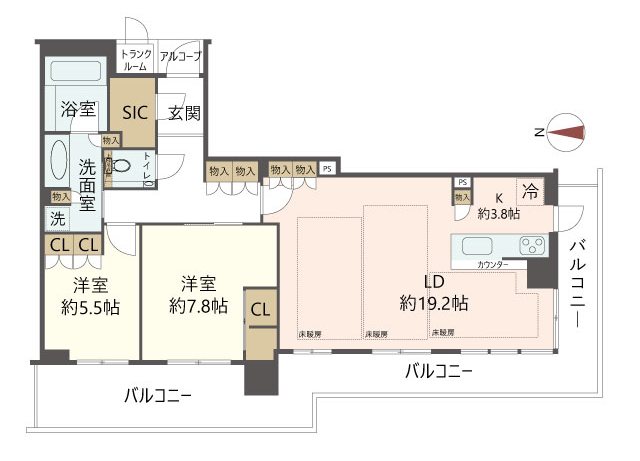 物件の間取り画像