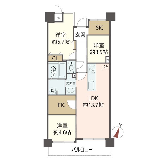 物件の間取り画像