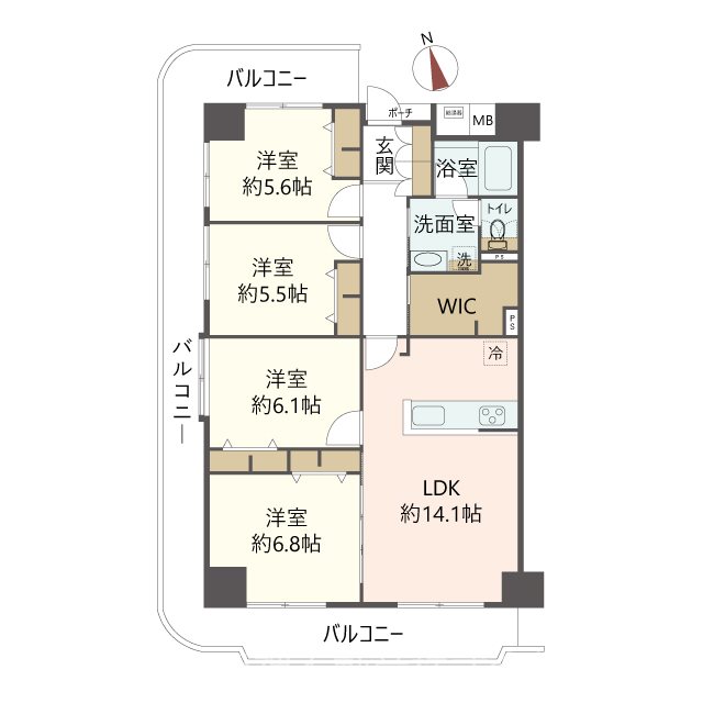 物件の間取り画像