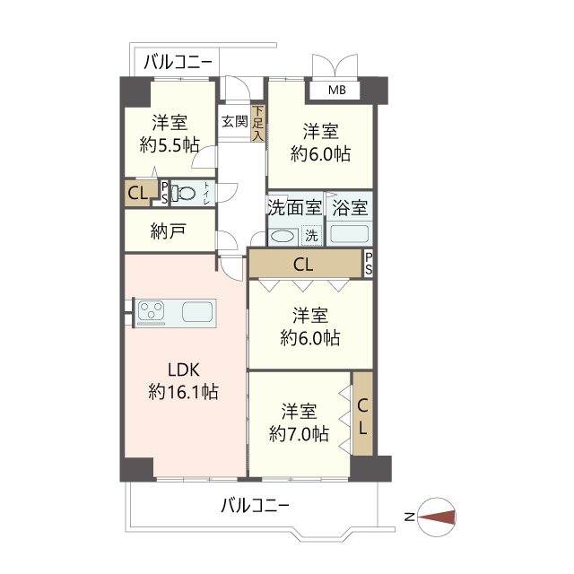 物件の間取り画像