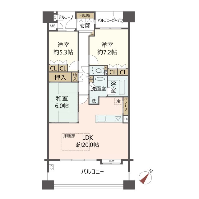 物件の間取り画像