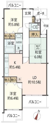 物件の間取り画像