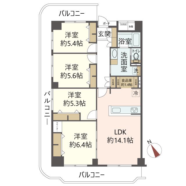 物件の間取り画像