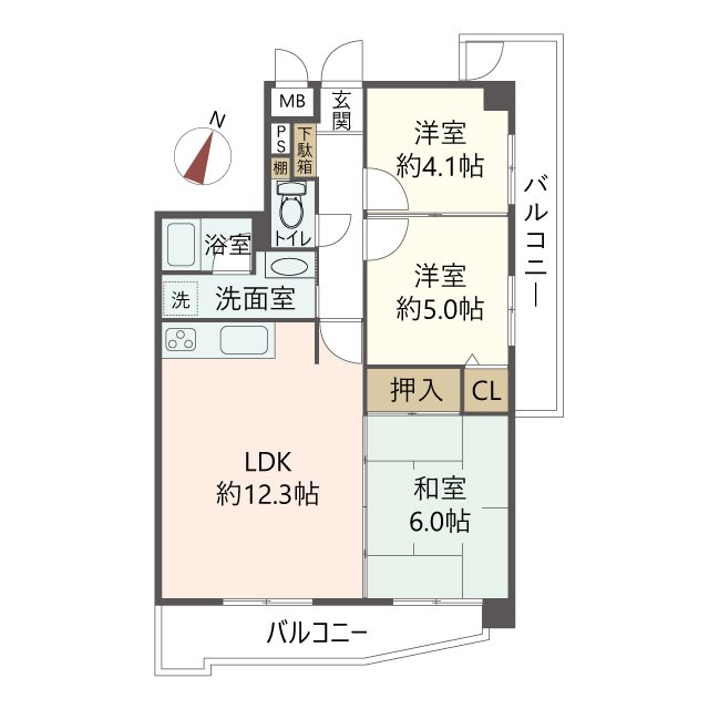 物件の間取り画像
