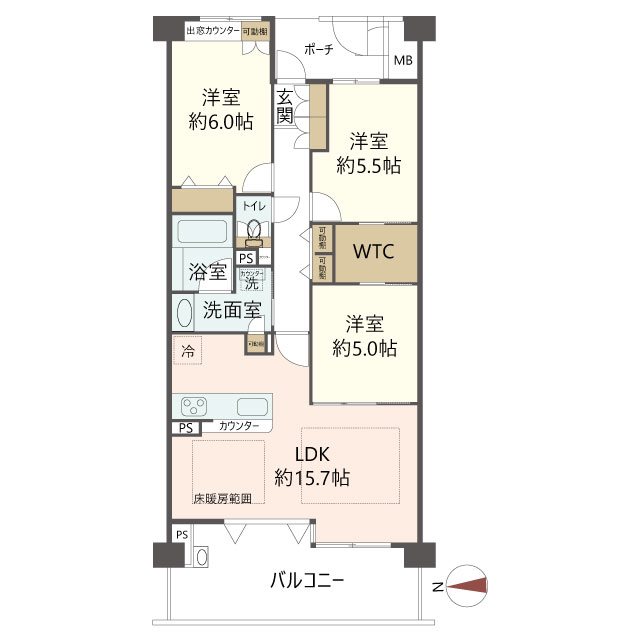 物件の間取り画像