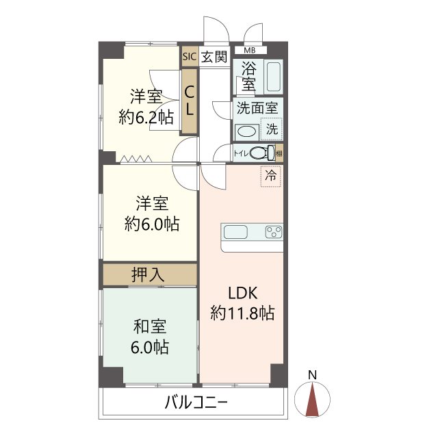物件の間取り画像