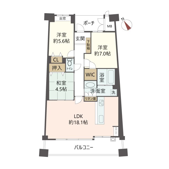 物件の間取り画像