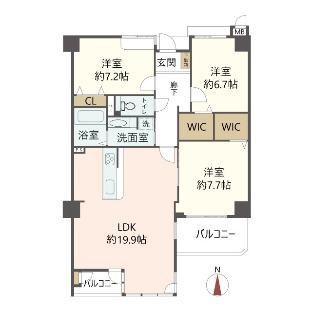 物件の間取り画像