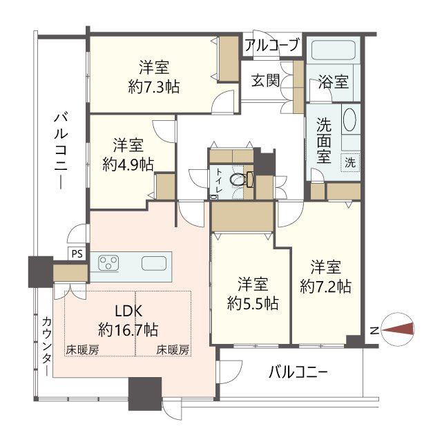 物件の間取り画像