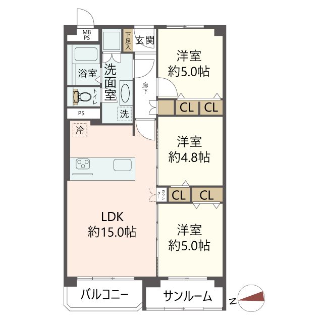 物件の間取り画像
