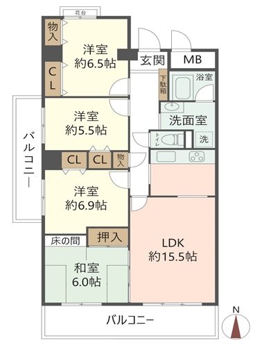 物件の間取り画像