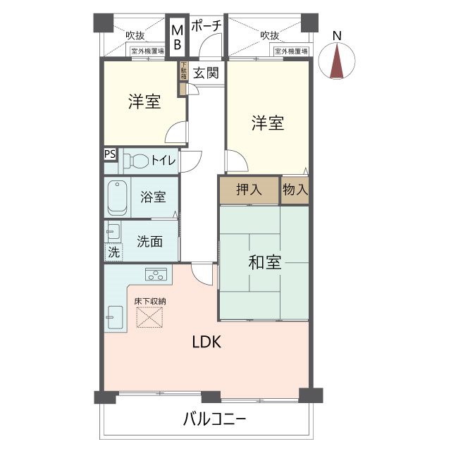 物件の間取り画像