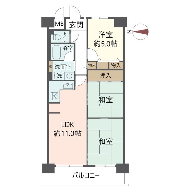 物件の間取り画像