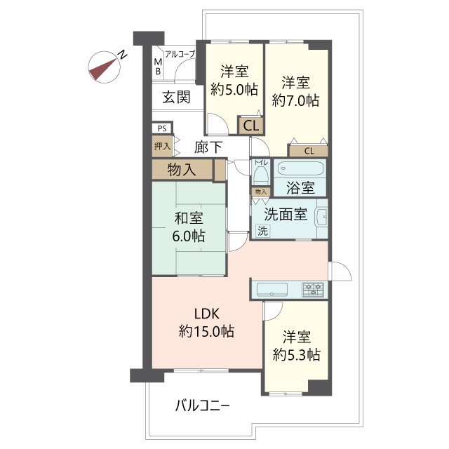 物件の間取り画像