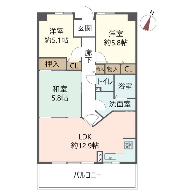 物件の間取り画像