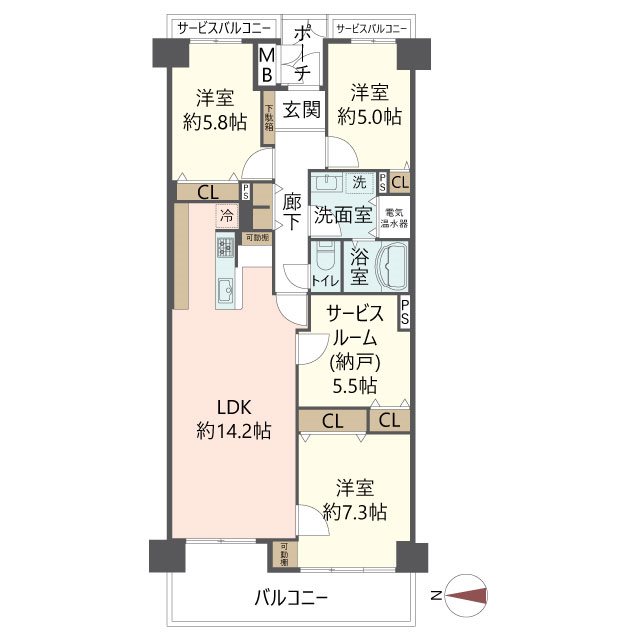 物件の間取り画像