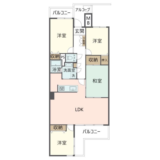 物件の間取り画像