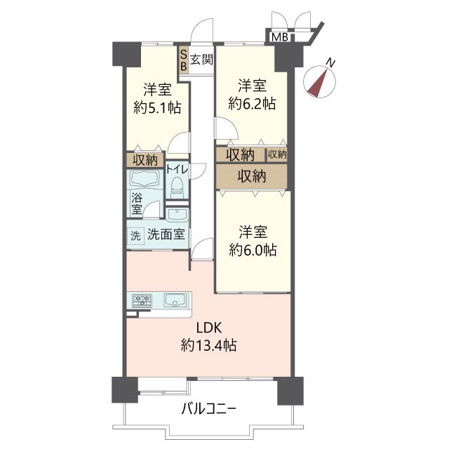 物件の間取り画像