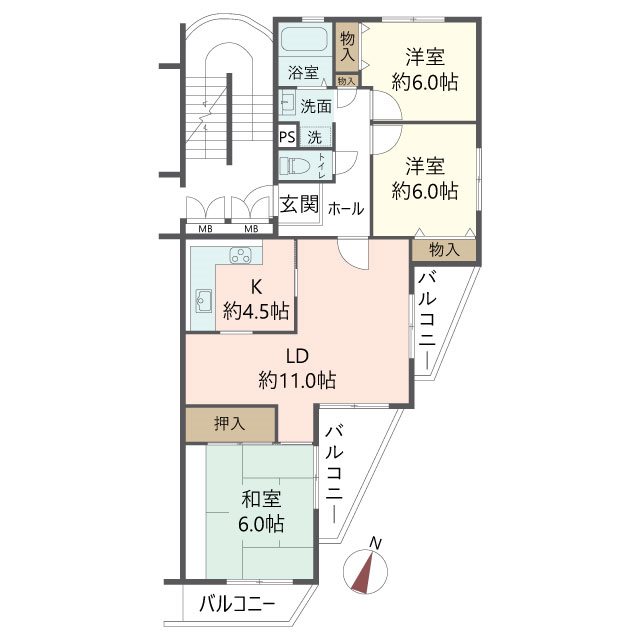 物件の間取り画像