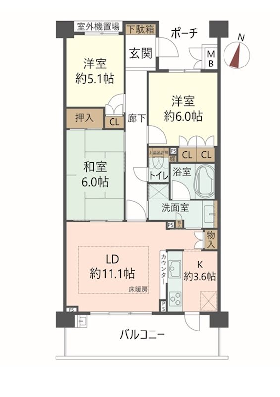 物件の間取り画像