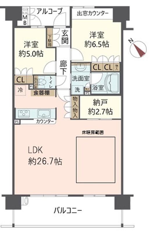 物件の間取り画像