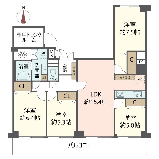 物件の間取り画像