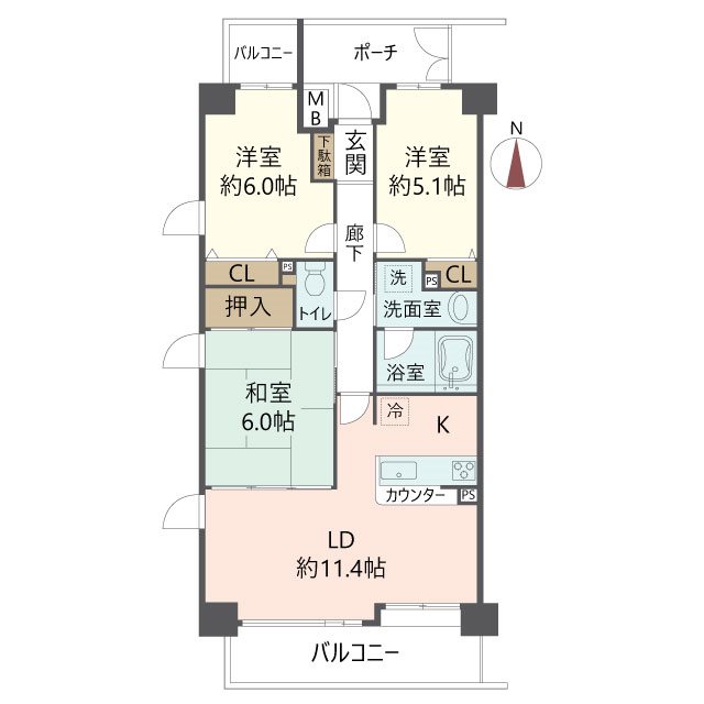 物件の間取り画像