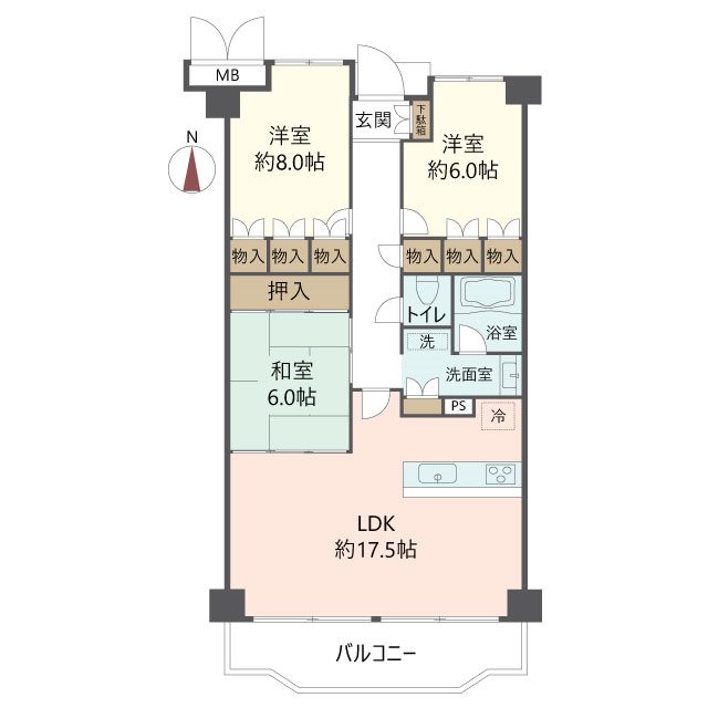 物件の間取り画像