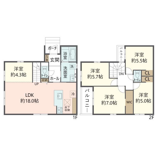 物件の間取り画像