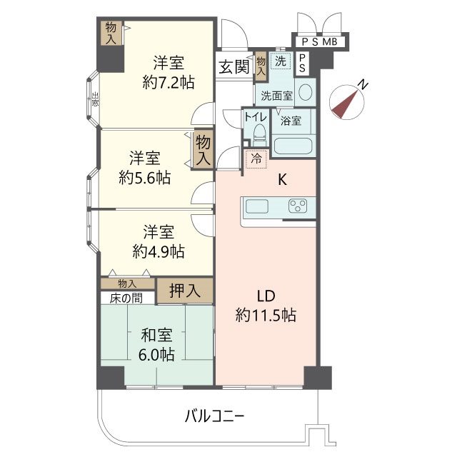 物件の間取り画像