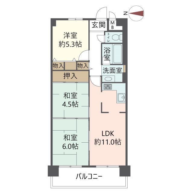 物件の間取り画像