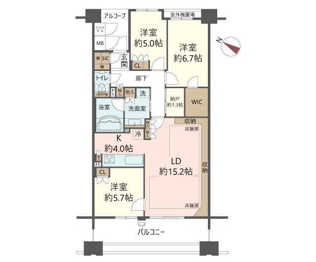 物件の間取り画像