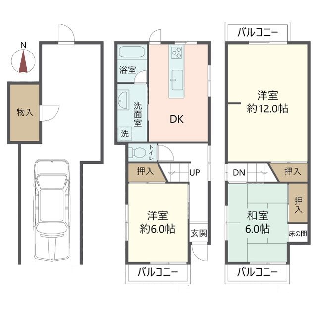 物件の間取り画像