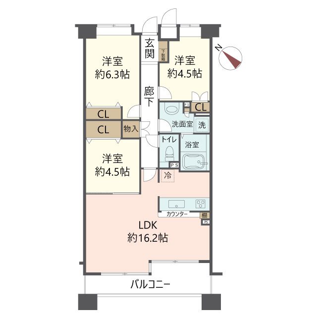 物件の間取り画像