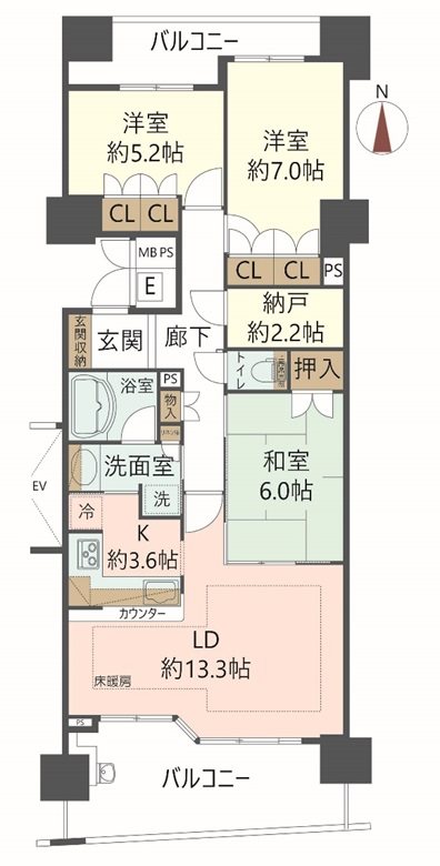物件の間取り画像