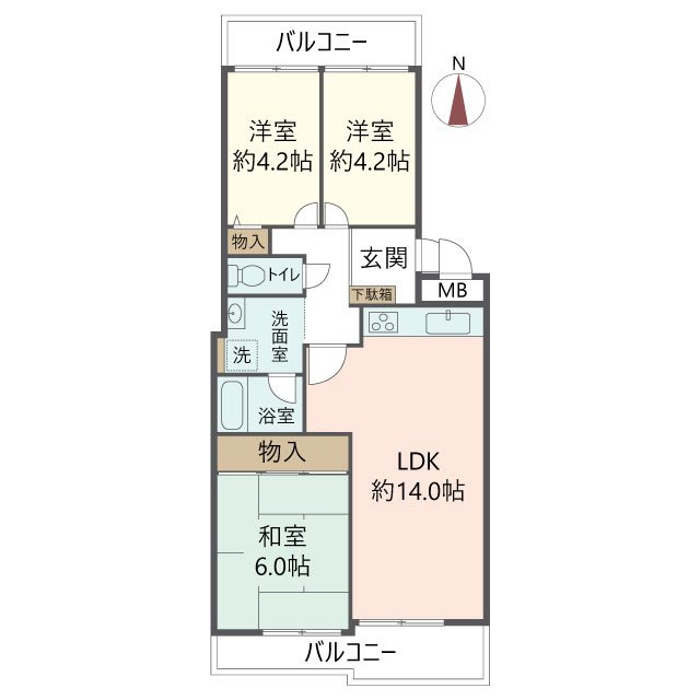 物件の間取り画像