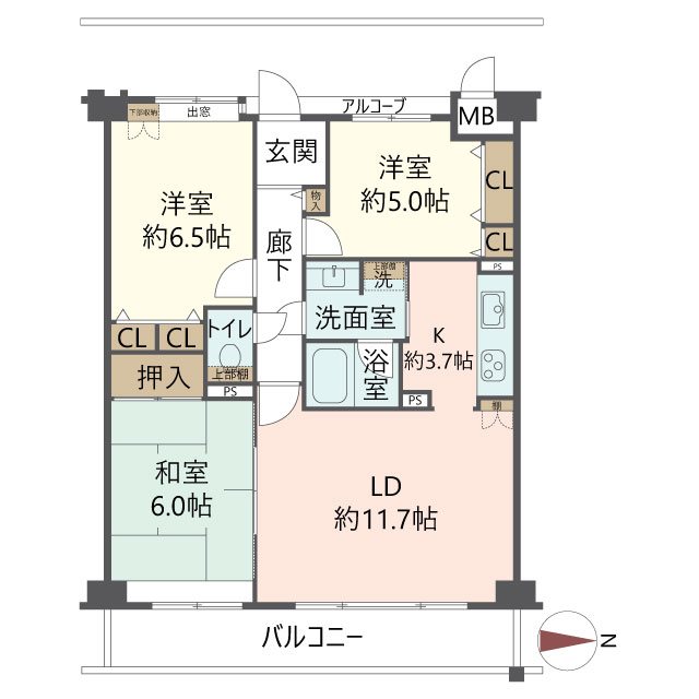 物件の間取り画像