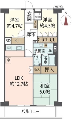 物件の間取り画像