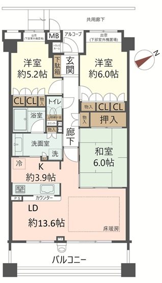 物件の間取り画像