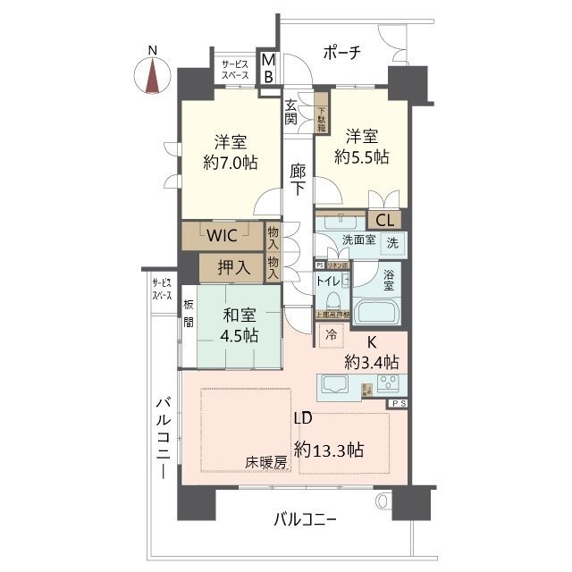 物件の間取り画像