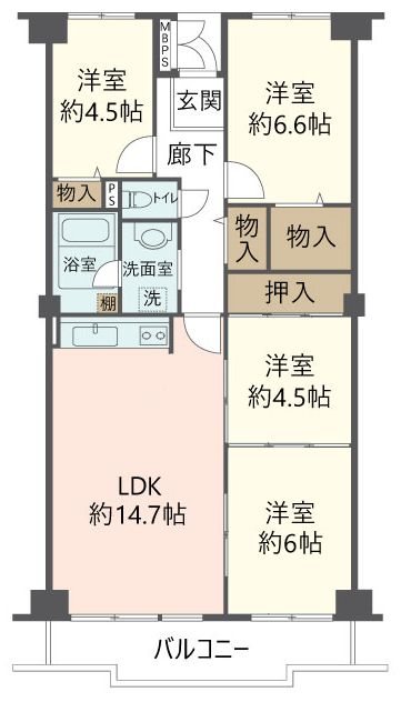 物件の間取り画像