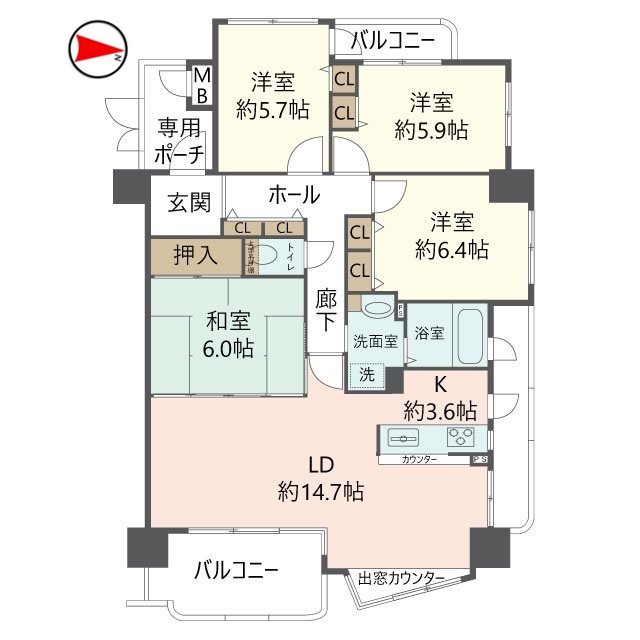 物件の間取り画像