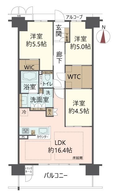 物件の間取り画像